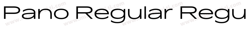 Pano Regular Regular字体转换